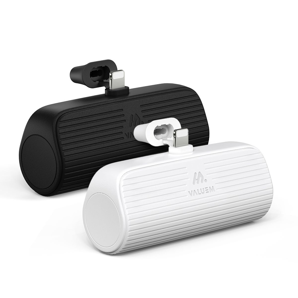 밸류엠(VALUEM) 8핀 미니 일체형 도킹형 보조배터리 5000mAh