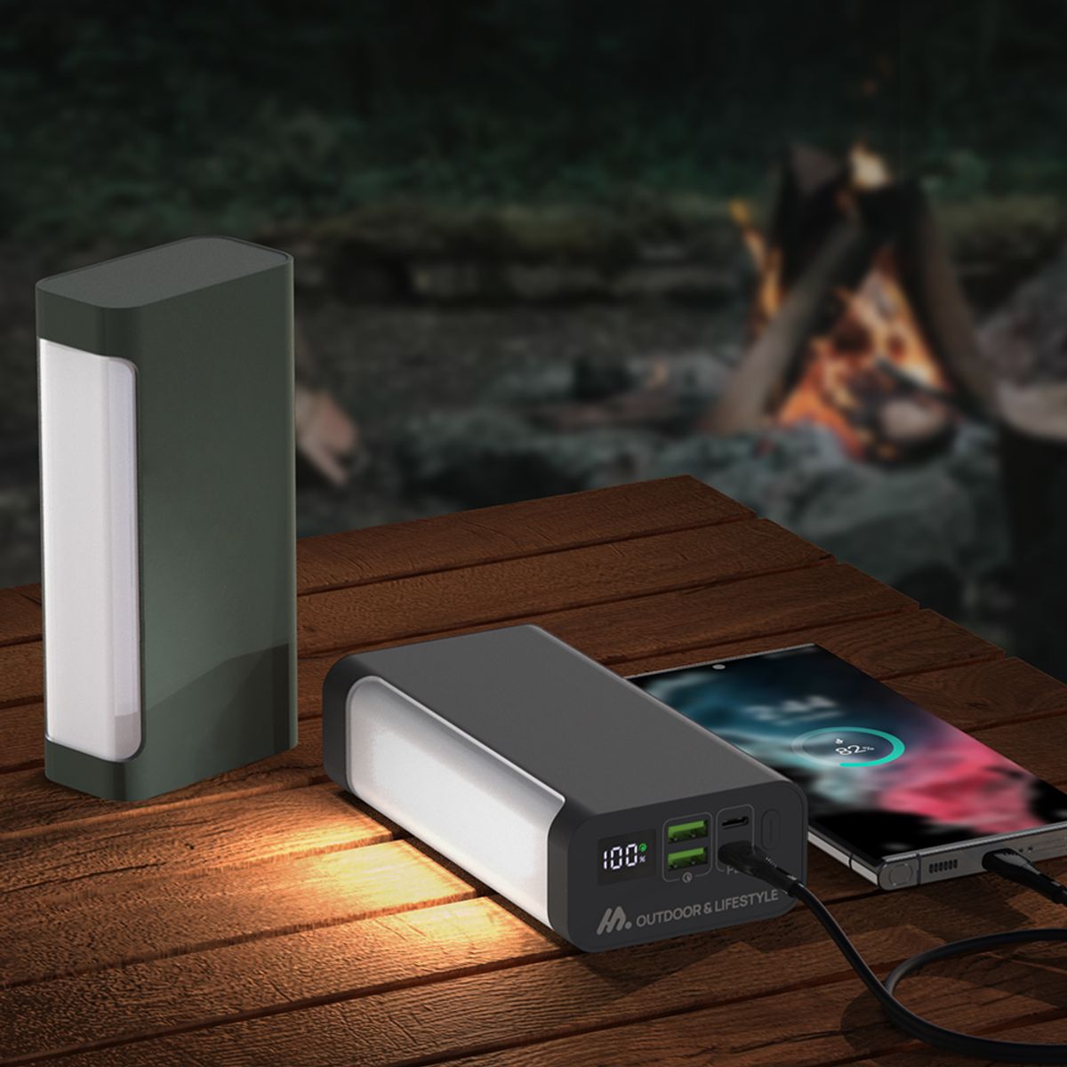 밸류엠(VALUEM) 65W LED 랜턴 PD PPS  초고속 보조배터리 30000mAh