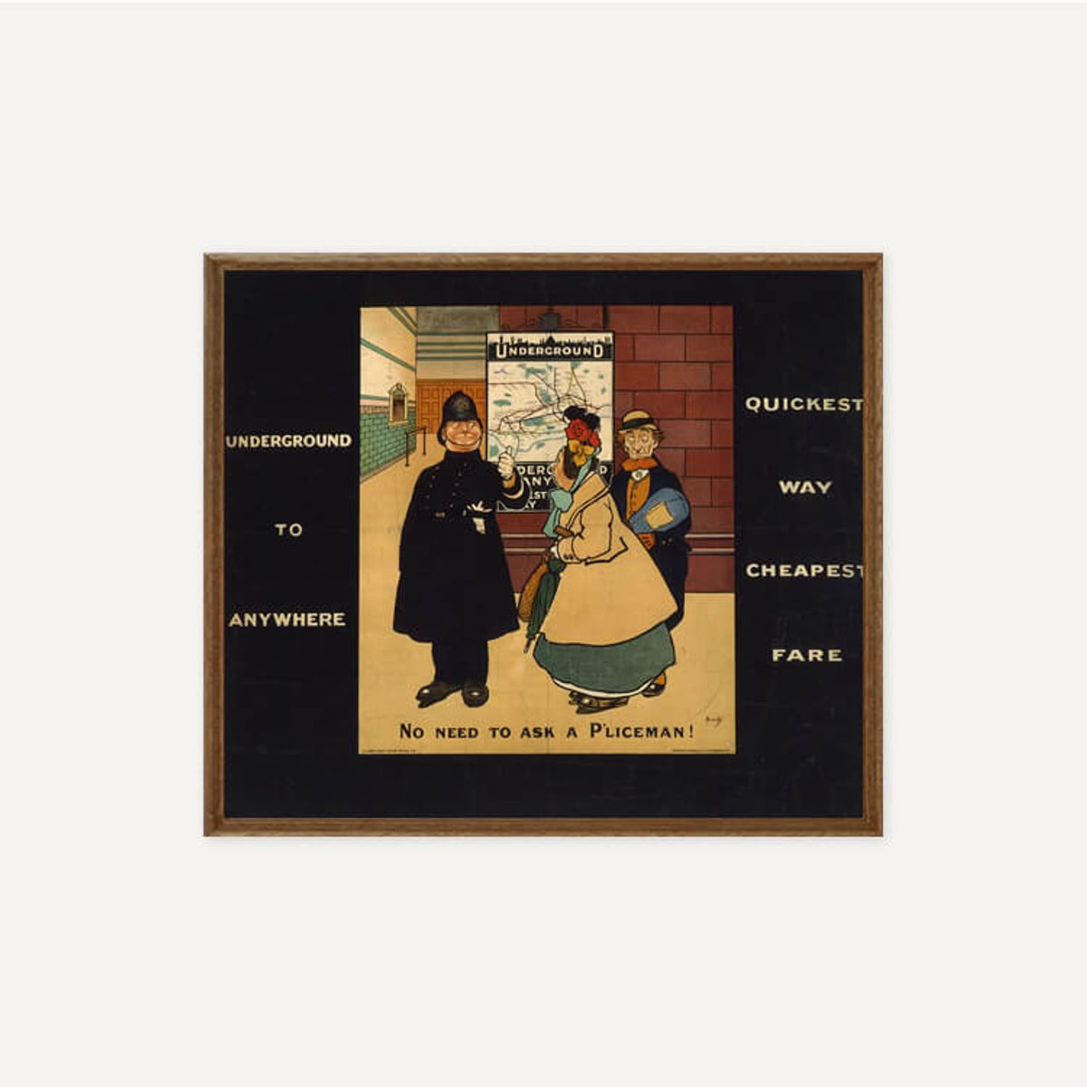 그릿시즌(GREET SEASON) 존 하셀 Underground to Anywhere, 1908 (액자 포함)