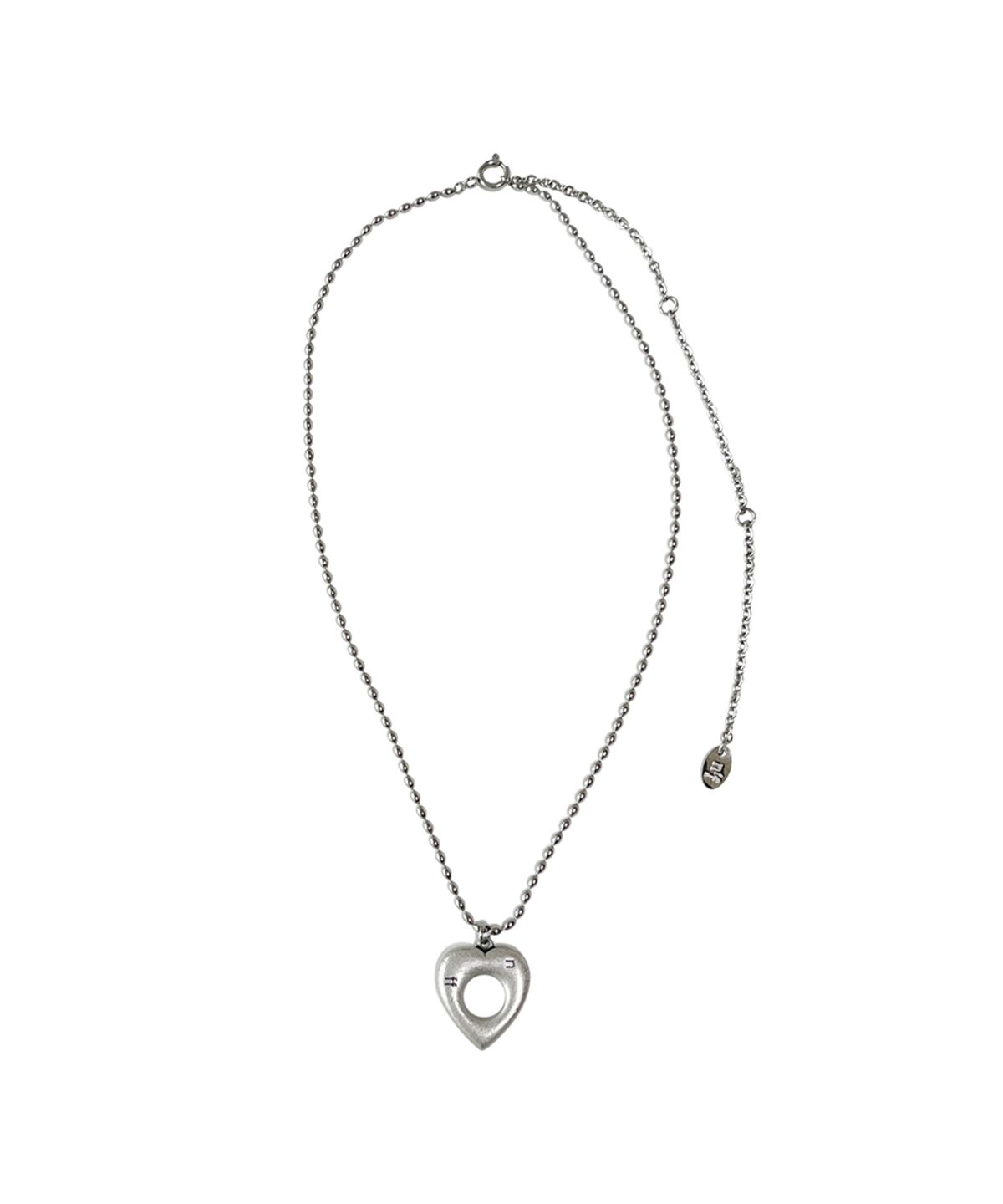 엔프프(NFF) heart hole necklace
