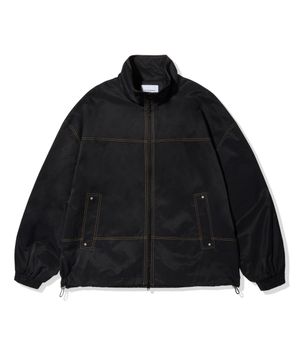 2WAY 더블 스티치 윈드브레이커_블랙