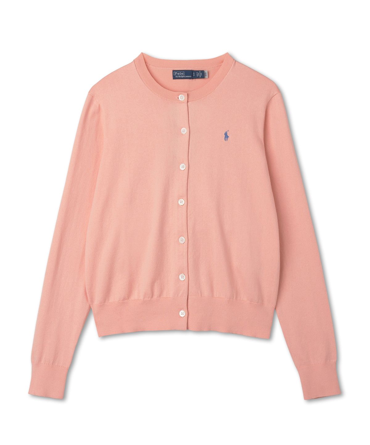 폴로 랄프 로렌(POLO RALPH LAUREN) W 코튼 블렌드 카디건 - 오렌지
