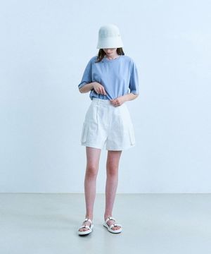 도넷 카고 포켓 반바지 - 아이보리