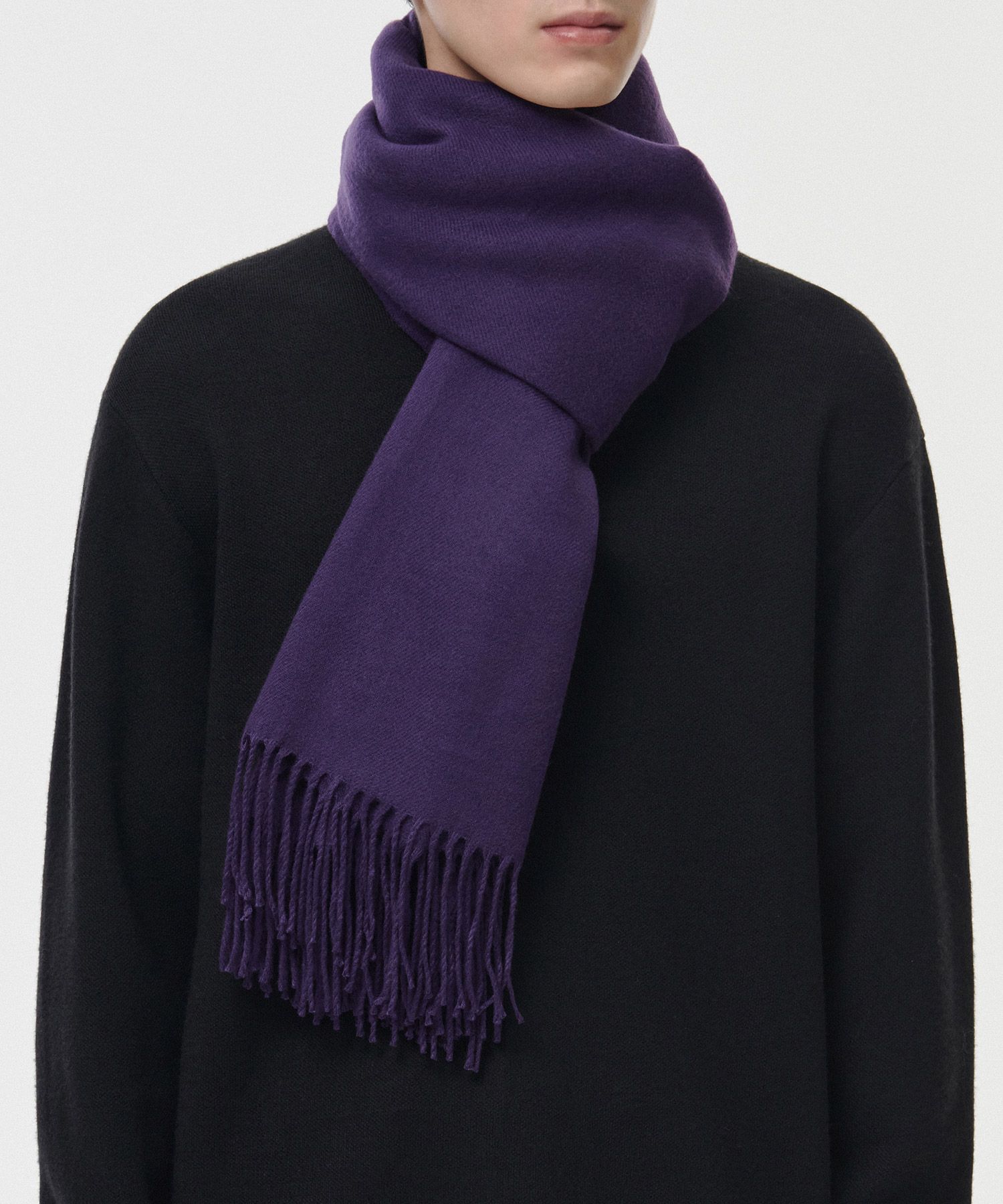 MUSINSA公式 | MUSINSA STANDARD ビッグサイズマフラー [パープル]