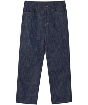 [여름][논페이드] 레귤러 핏 데님 팬츠 - 딥블루