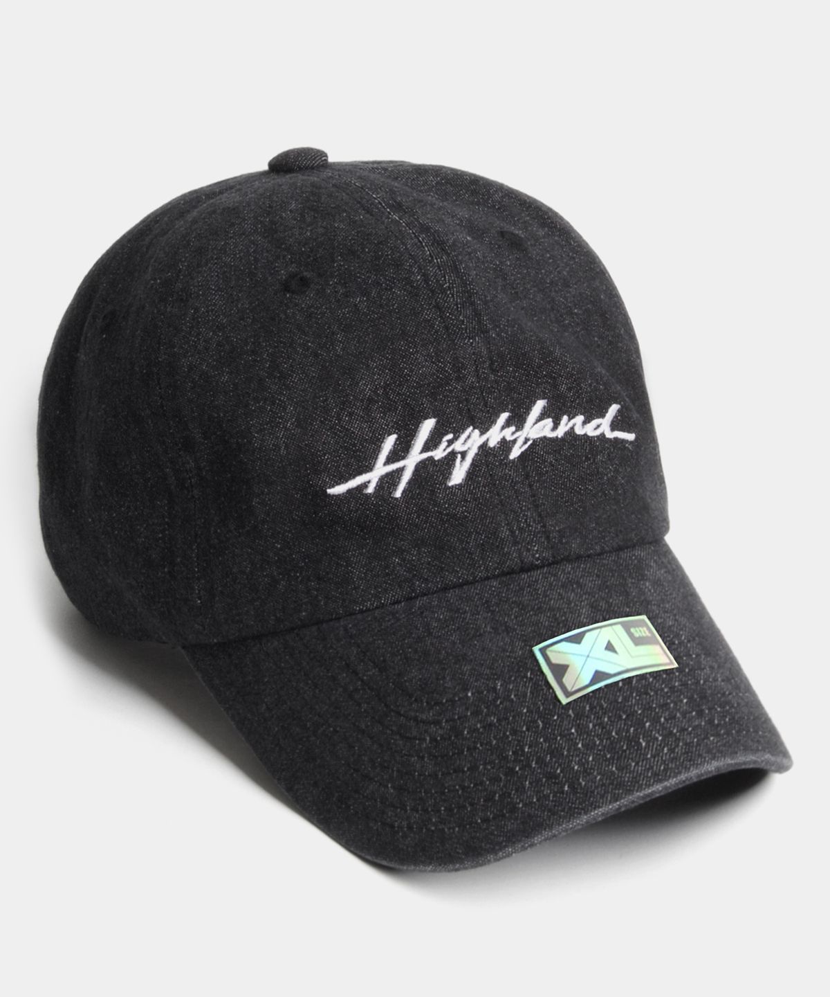플래토(PLATEAU) 빅사이즈 볼캡 XL HIGHLAND DENIM CAP BLACK