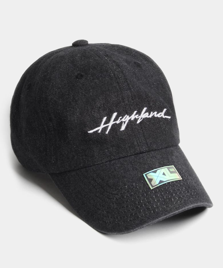 빅사이즈 볼캡 XL HIGHLAND DENIM CAP BLACK