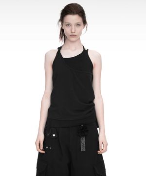 MULTIWAY LAYERED SLEEVELESS BLACK