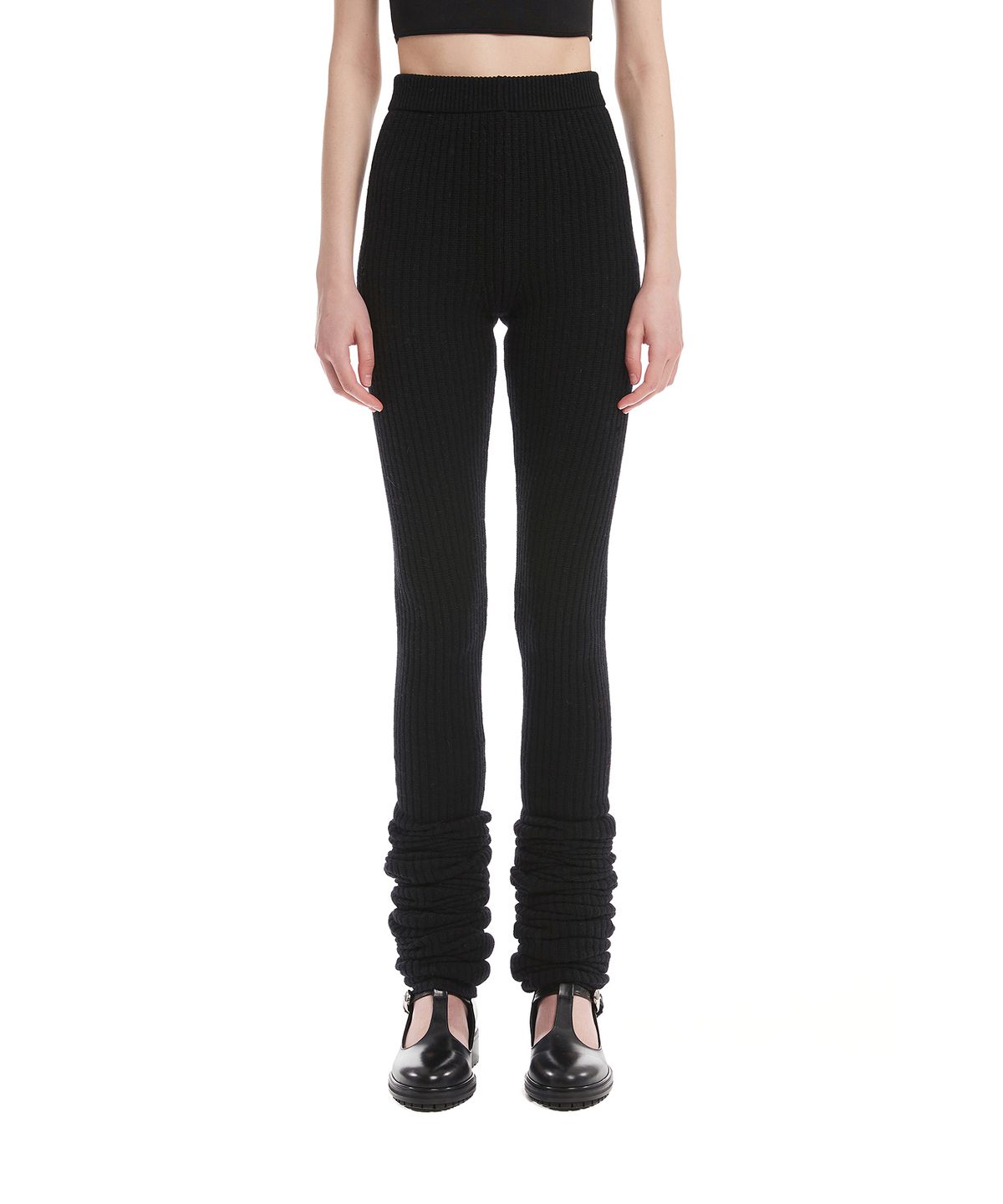 트렁크프로젝트(TRUNK PROJECT) Black Knit Leggings