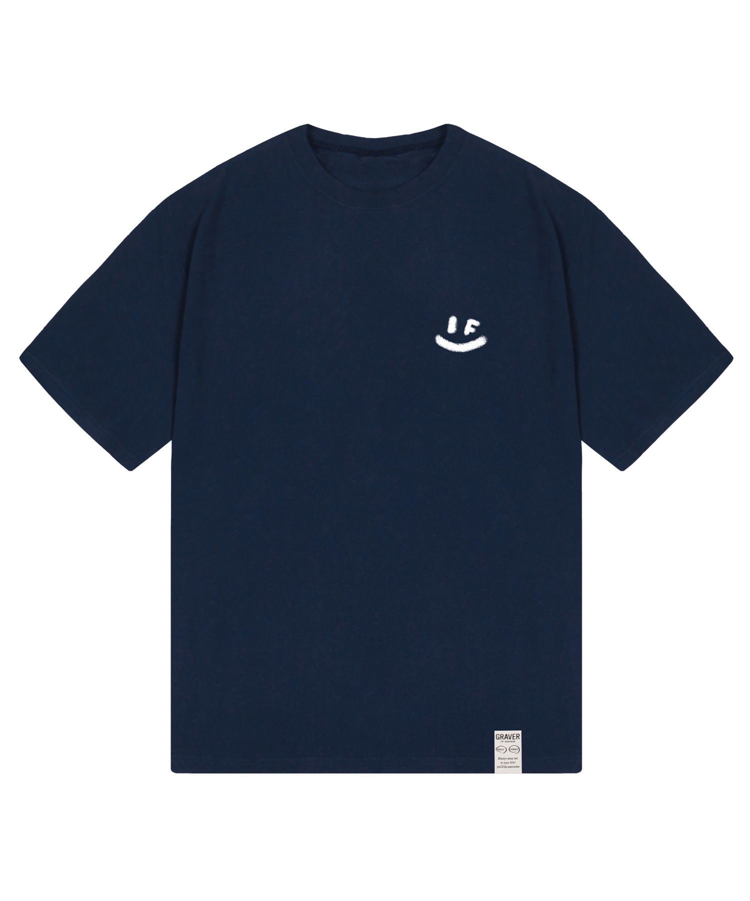 [GRAVER]★SPRAY SMALL DRAWING SMILE SWEATSHIRT GRAVER]☆SPRAY SMALL DRAWING SMILE SWEATSHIRT Designer