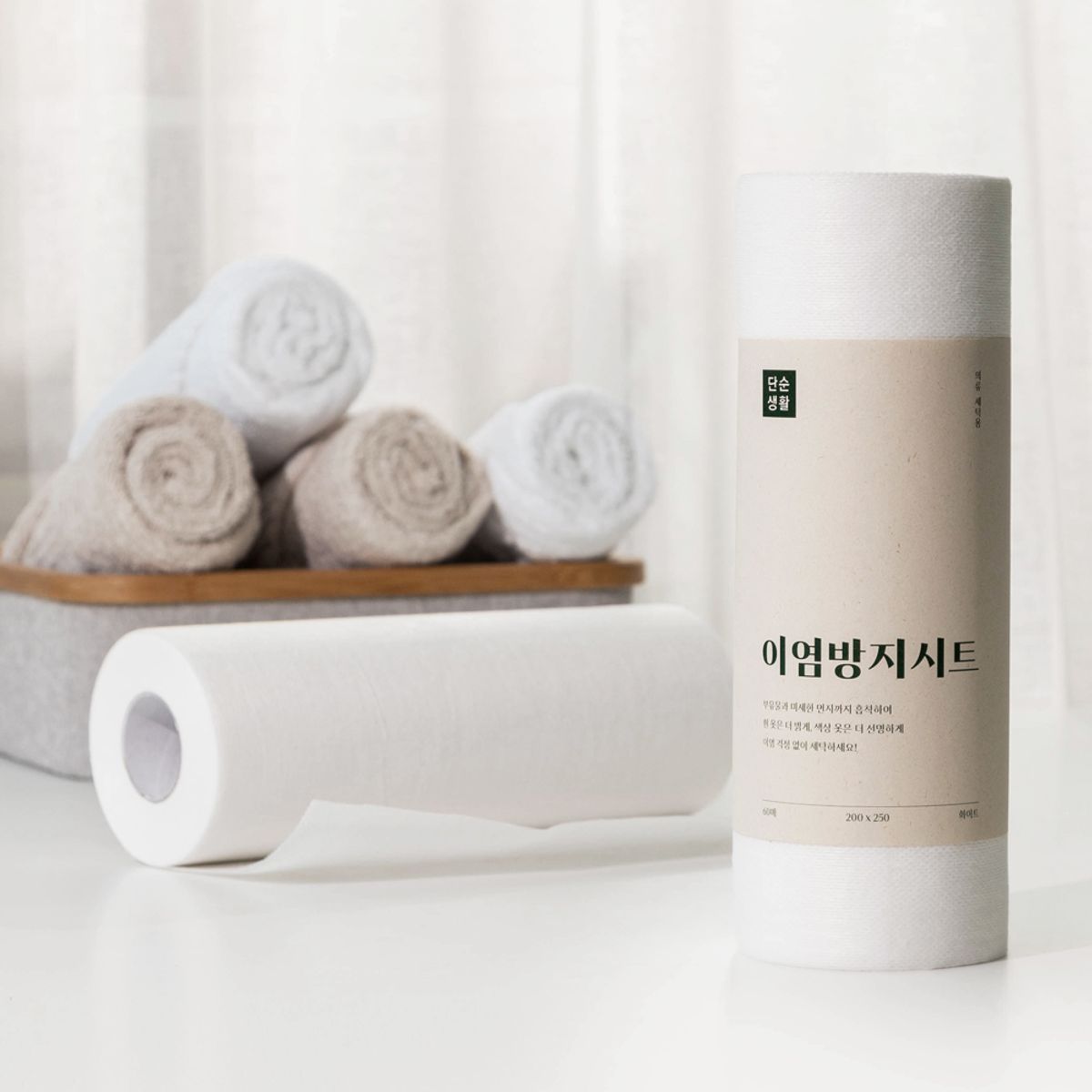 단순생활(DANSOON) 단순 이염 방지 시트 60매 롤타입