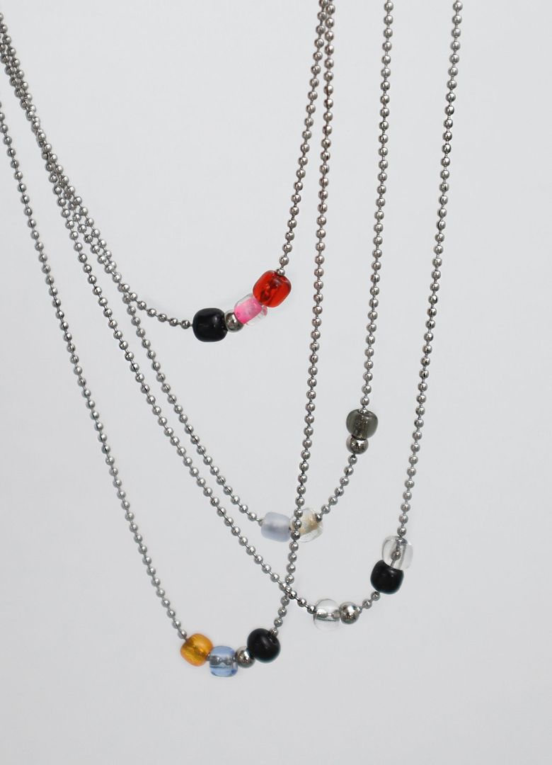 Beads Ball Choker.(4color)