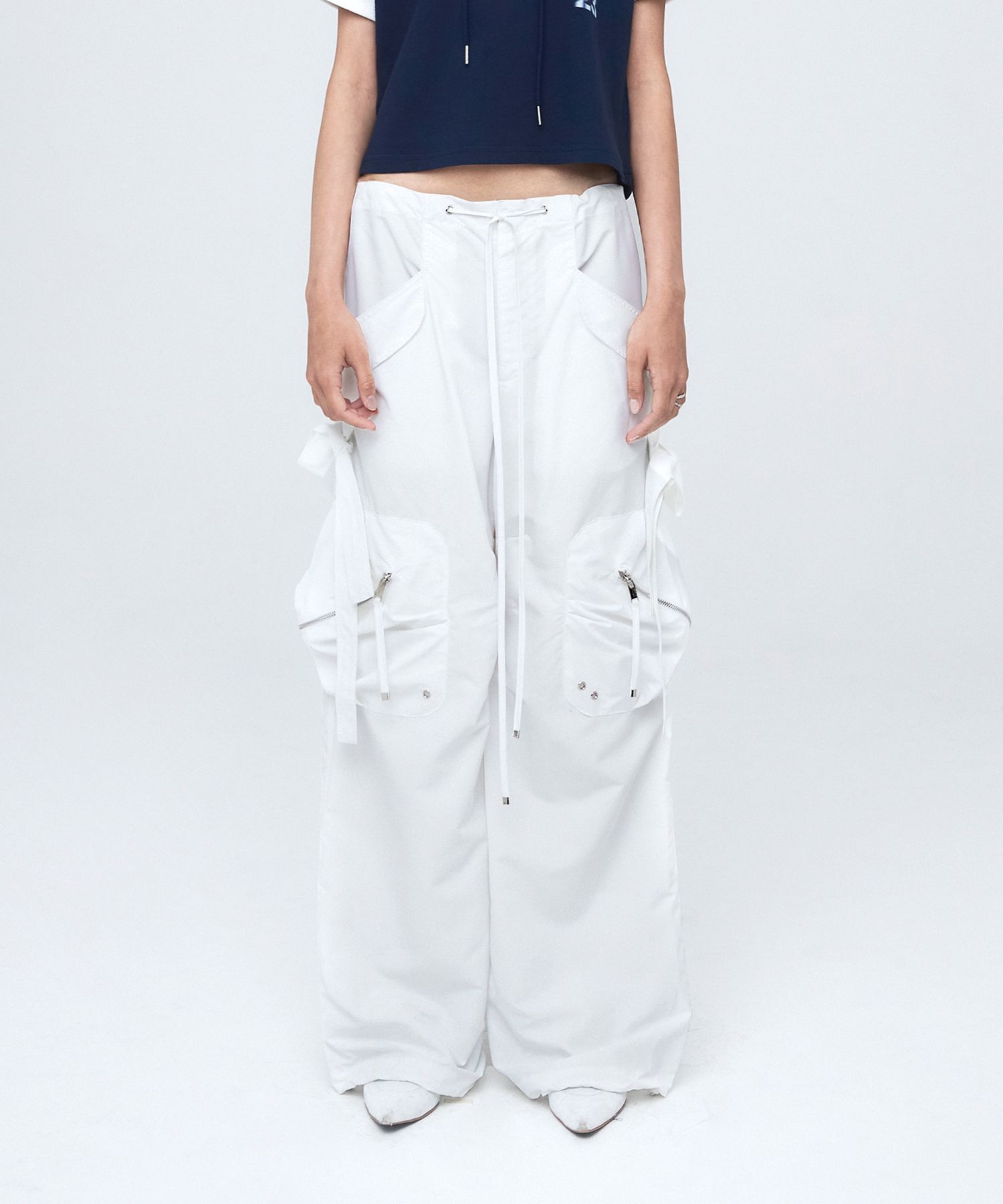 【NACHE】23ss CONVEX TIE CARGO PANTS MUSINSA | NACHE CONVEX TIE CARGO PANTS (UNISEX) WHITE