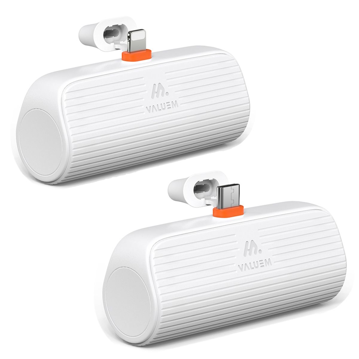 밸류엠(VALUEM) PD 20W 고속충전 미니 일체형 도킹형 보조배터리 5000mAh