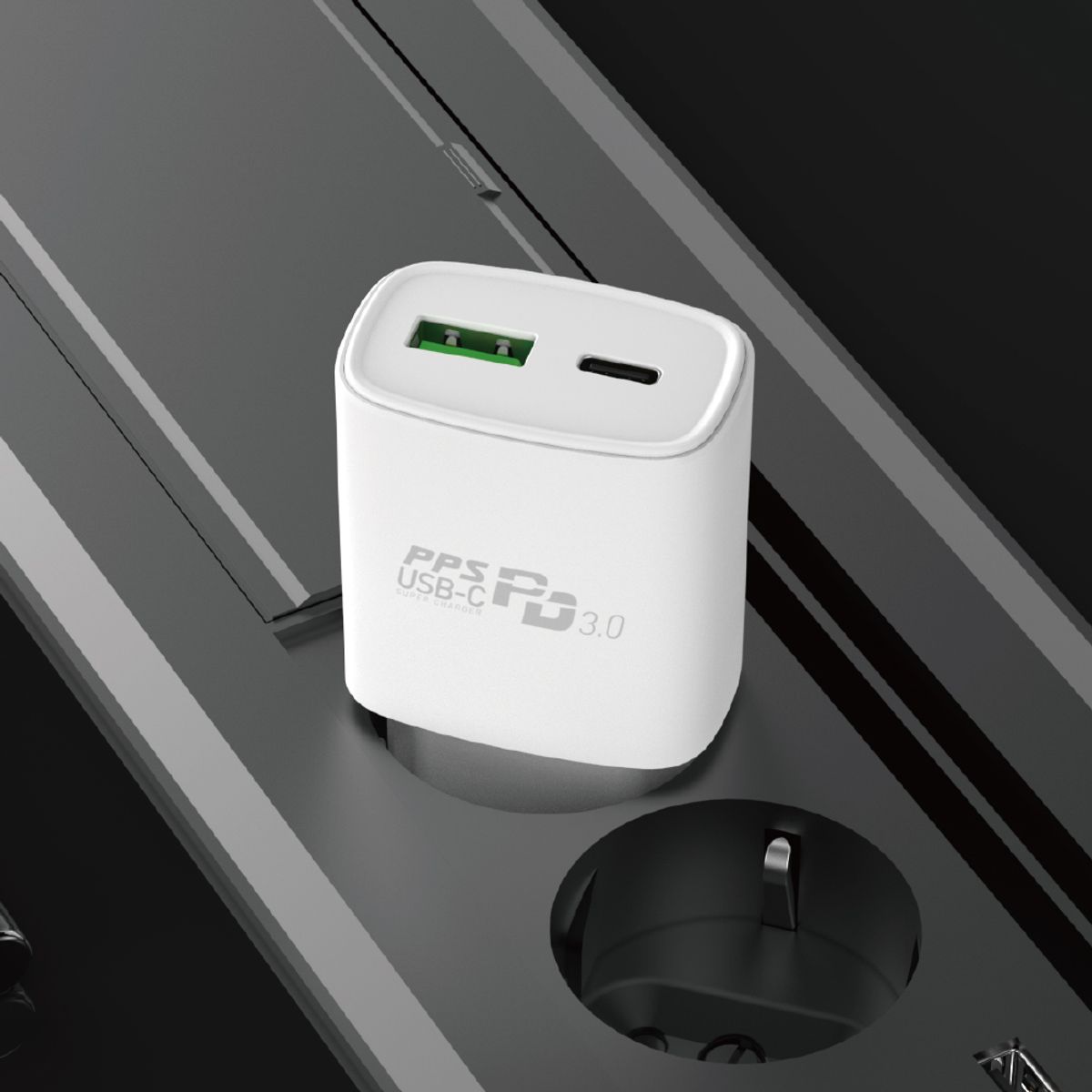 밸류엠(VALUEM) GaN PD 25w PPS 2포트 초고속 분리형 충전기