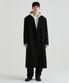 울 블렌드 빅 대디 더블 맥시 코트 [블랙]