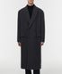 울 블렌드 빅 대디 더블 맥시 코트 [다크 그레이]