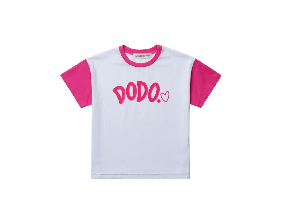 라메종드도도(LA MAISON DE DODO) Dodos Watermelon T-Shirt_White/Cherry Pink_반팔티