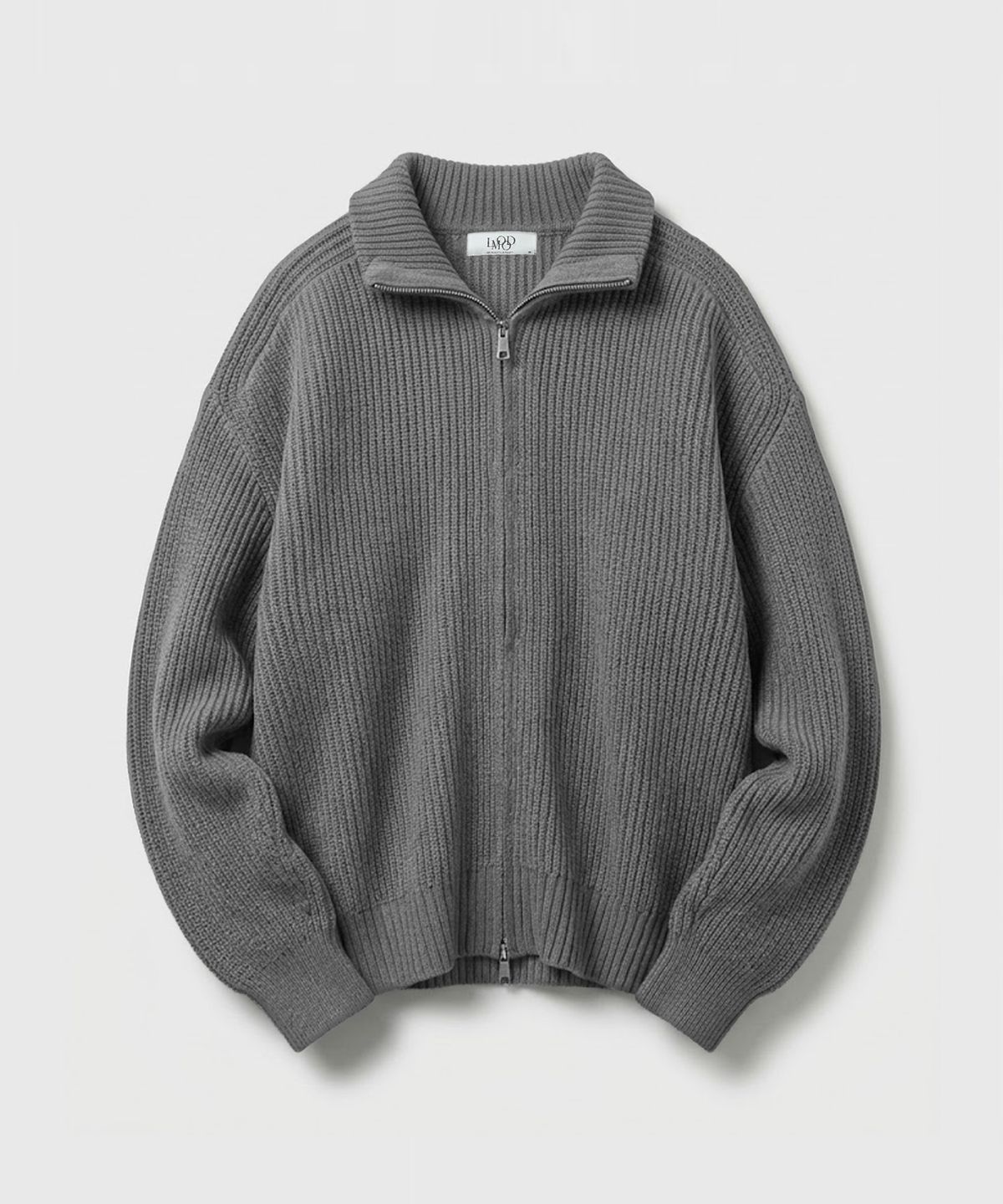 엘무드(LMOOD) 브룩 하이넥 니트 집업 ( 3COLOR )