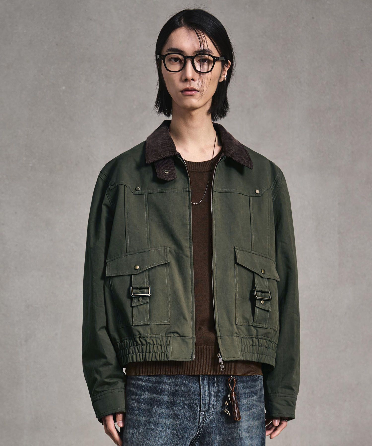 LMOOD blouson jacket 韓国ブランド 44サイズ LMOOD(エルムード)の商品一覧 - ブランド通販のBUYMA