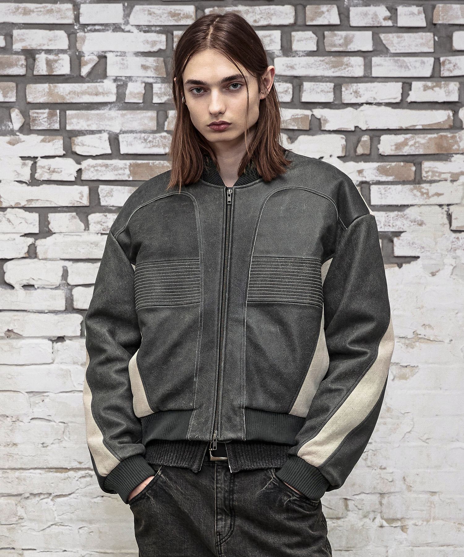 カウハイド レザージャケット 25AW エステルボアムートン カウハイド 