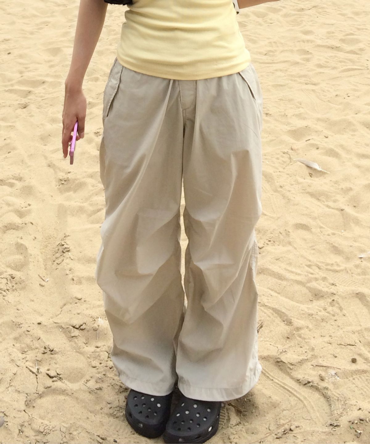 후아유(WHO.A.U) Parachute Easy Active Pants(F) / WHTAG2433F