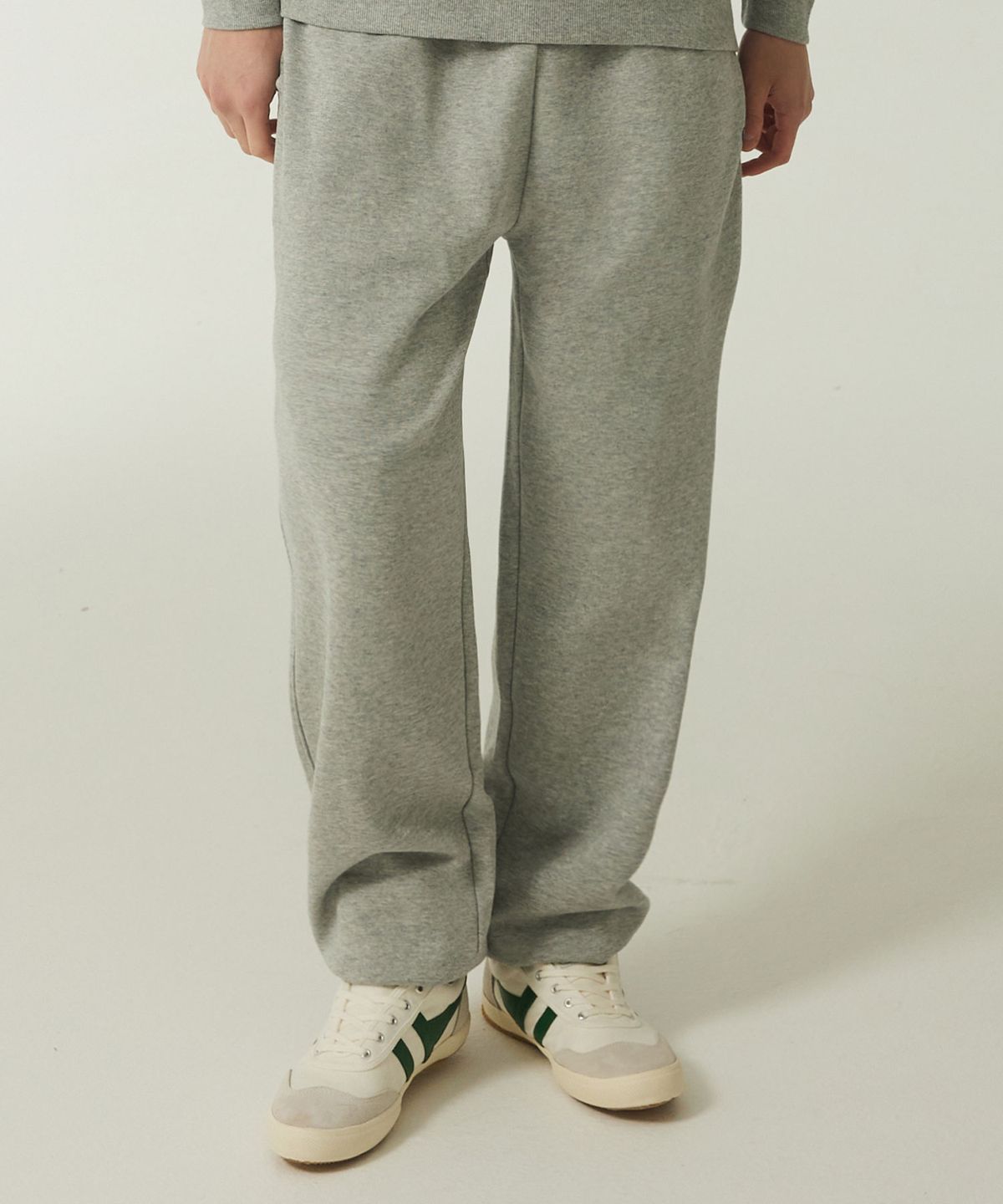 골라(GOLA) BIG LOGO SWEAT PANTS [MELANGE GREY]