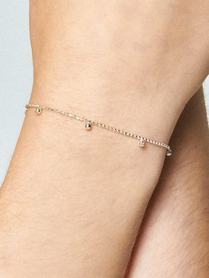 Ball Lace Silver Bracelet Ib285 [Silver]