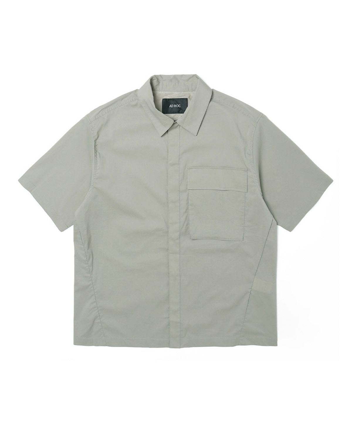 애드호크(ADHOC) 남성 오버핏 반팔 셔켓 (KHAKI)