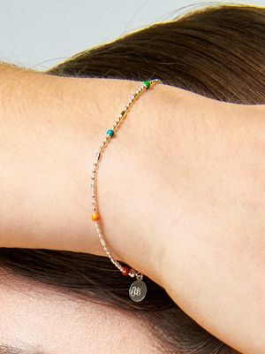 Rainbow Point Silver Bracelet Ib282 [Silver]