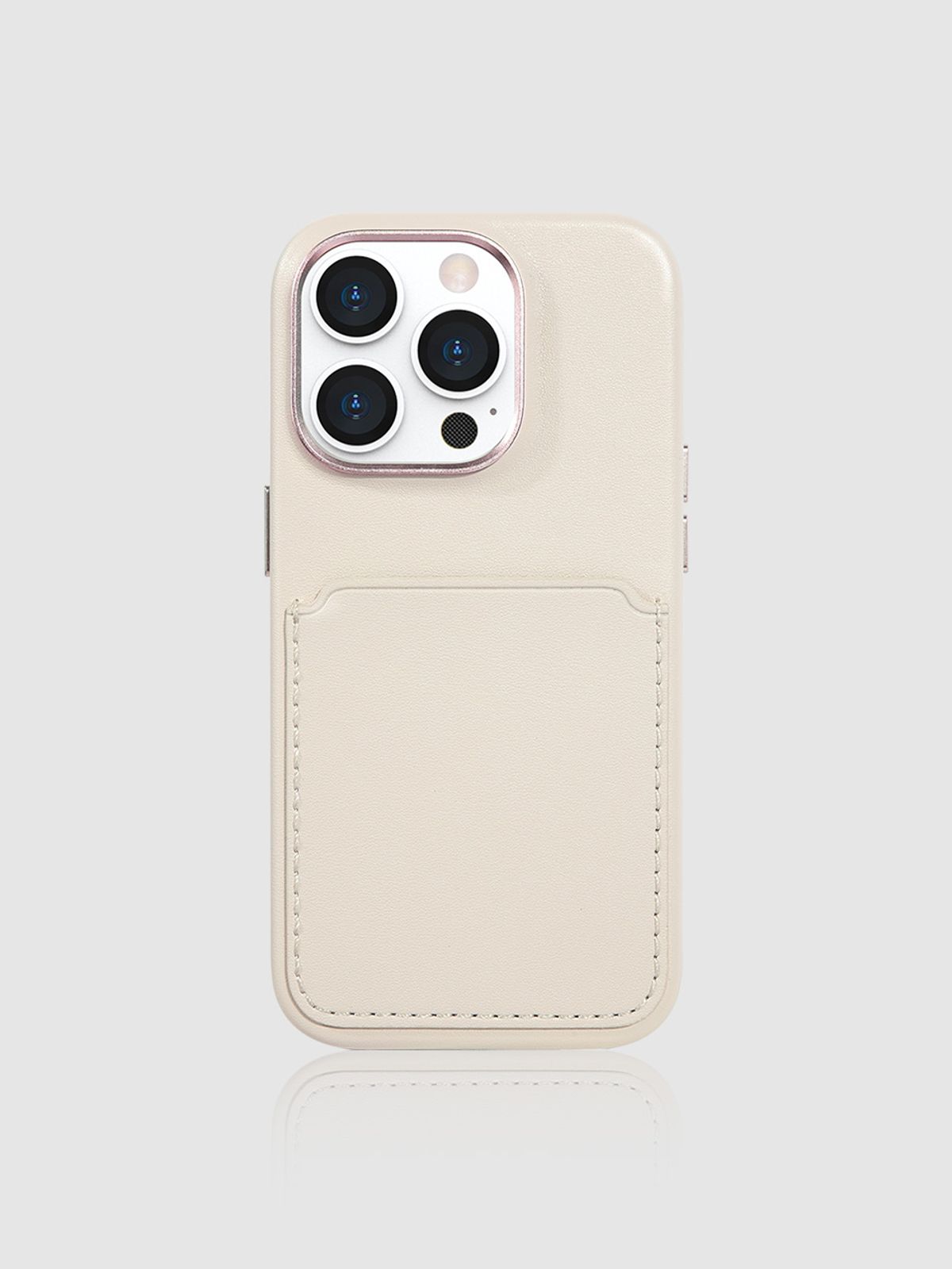 디자인스킨(DESIGNSKIN) 풀커버 카드 포켓 케이스-아이보리