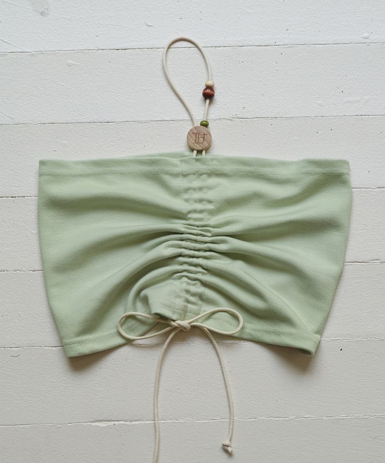 Wooden Beads Tube Top (MINT)