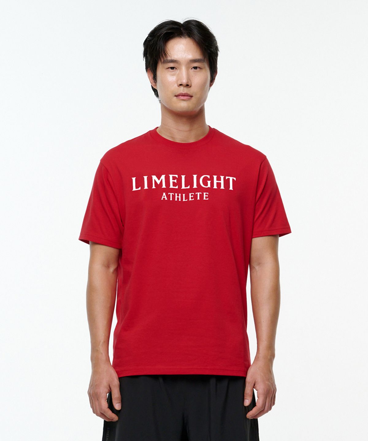 라임라잇 어패럴(LIMELIGHT APPAREL) 애슬릿 티셔츠 (레드/화이트)