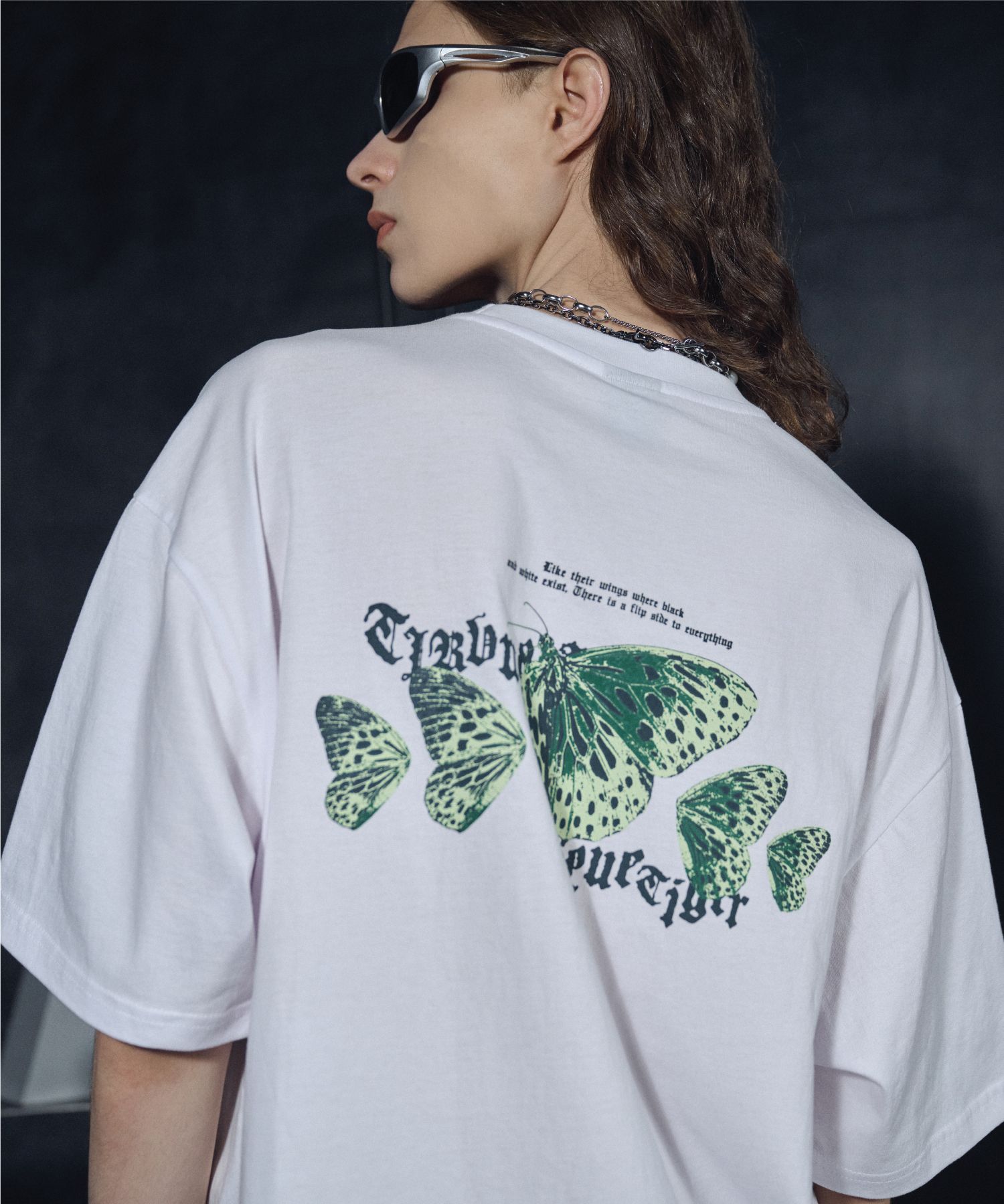 【CPGN STUDIO】23SS★ Blue Butterfly Short Sleeve Tee MUSINSA公式 | CPGN STUDIO Blue Butterfly Short Sleeve Tee White