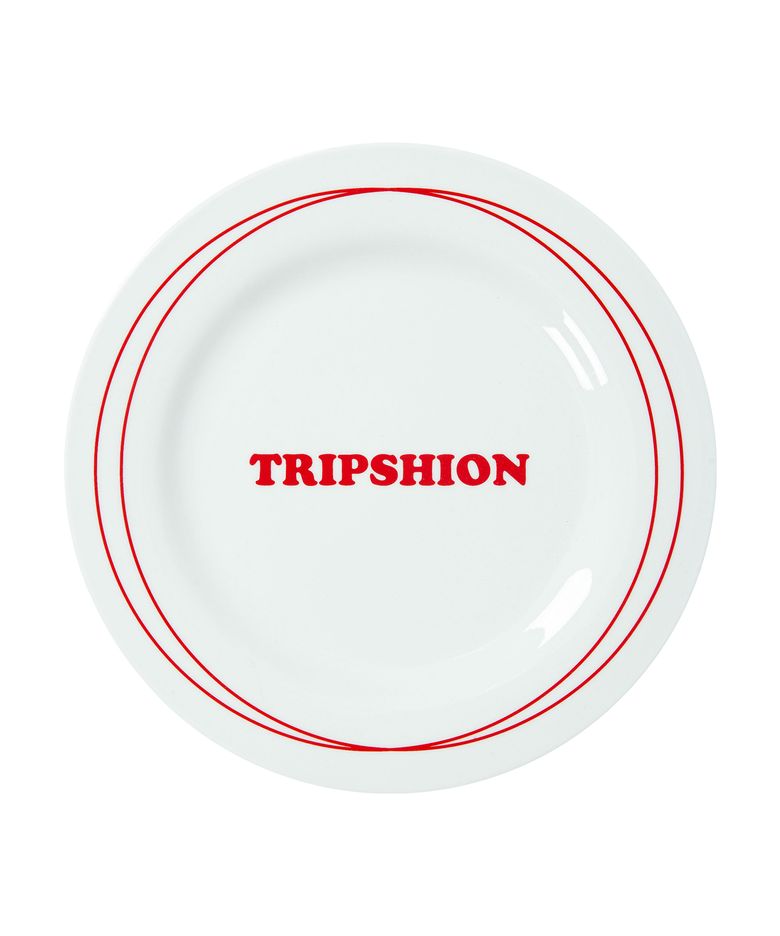 CIRCLE CROSSING OVER DINNER PLATE