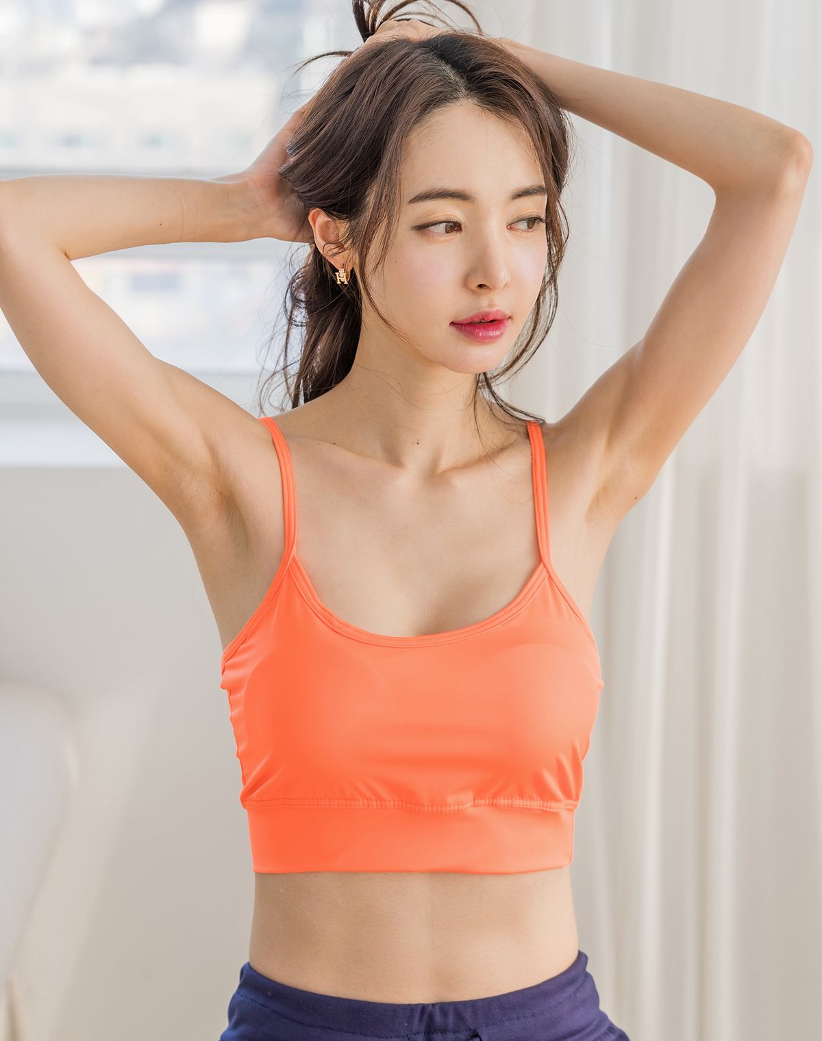 에이원(AONE) 캡내장 쿨론 끈 요가 스포츠브라 [2PACK] (11126)