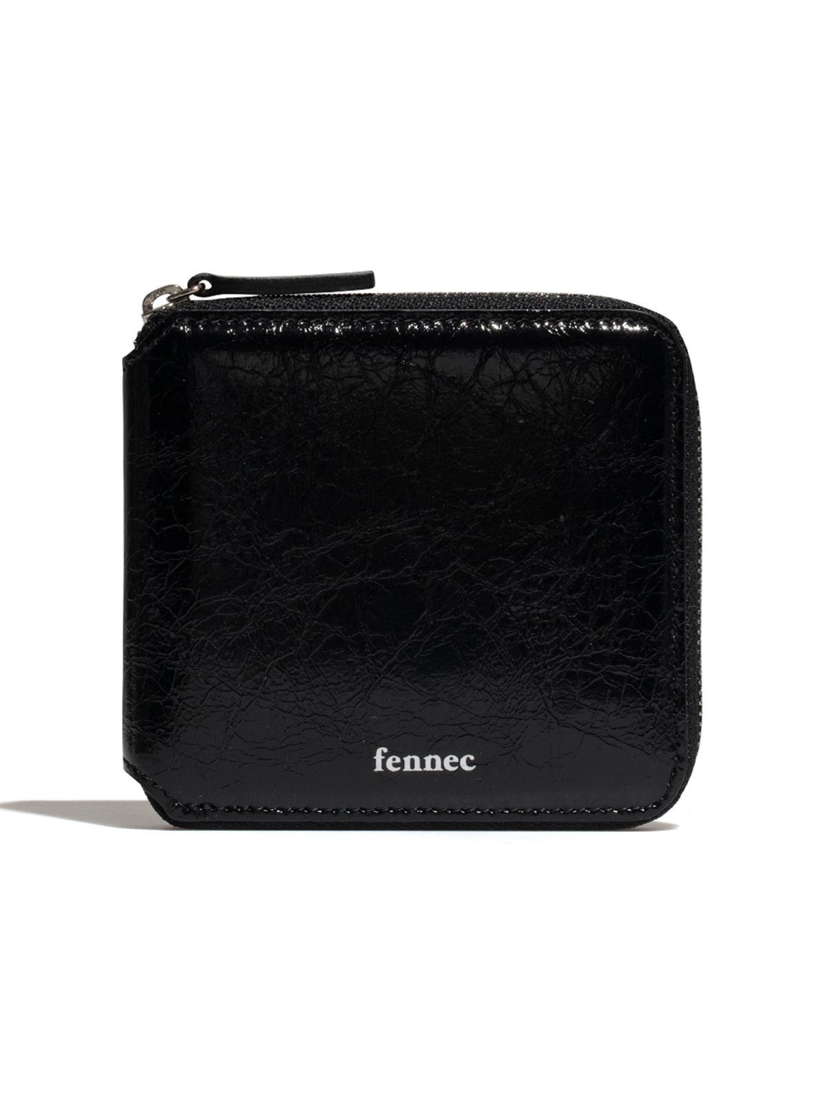 페넥(FENNEC) CRINKLE ZIPPER WALLET - BLACK