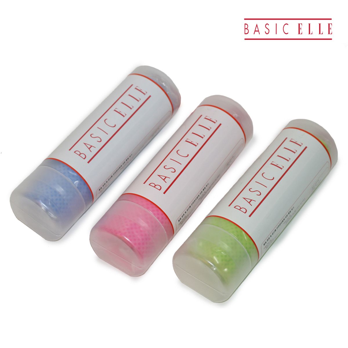 베이직엘르(BASIC ELLE) 습식 스포츠타월 수영용품 케이스포함 BE5-SC31
