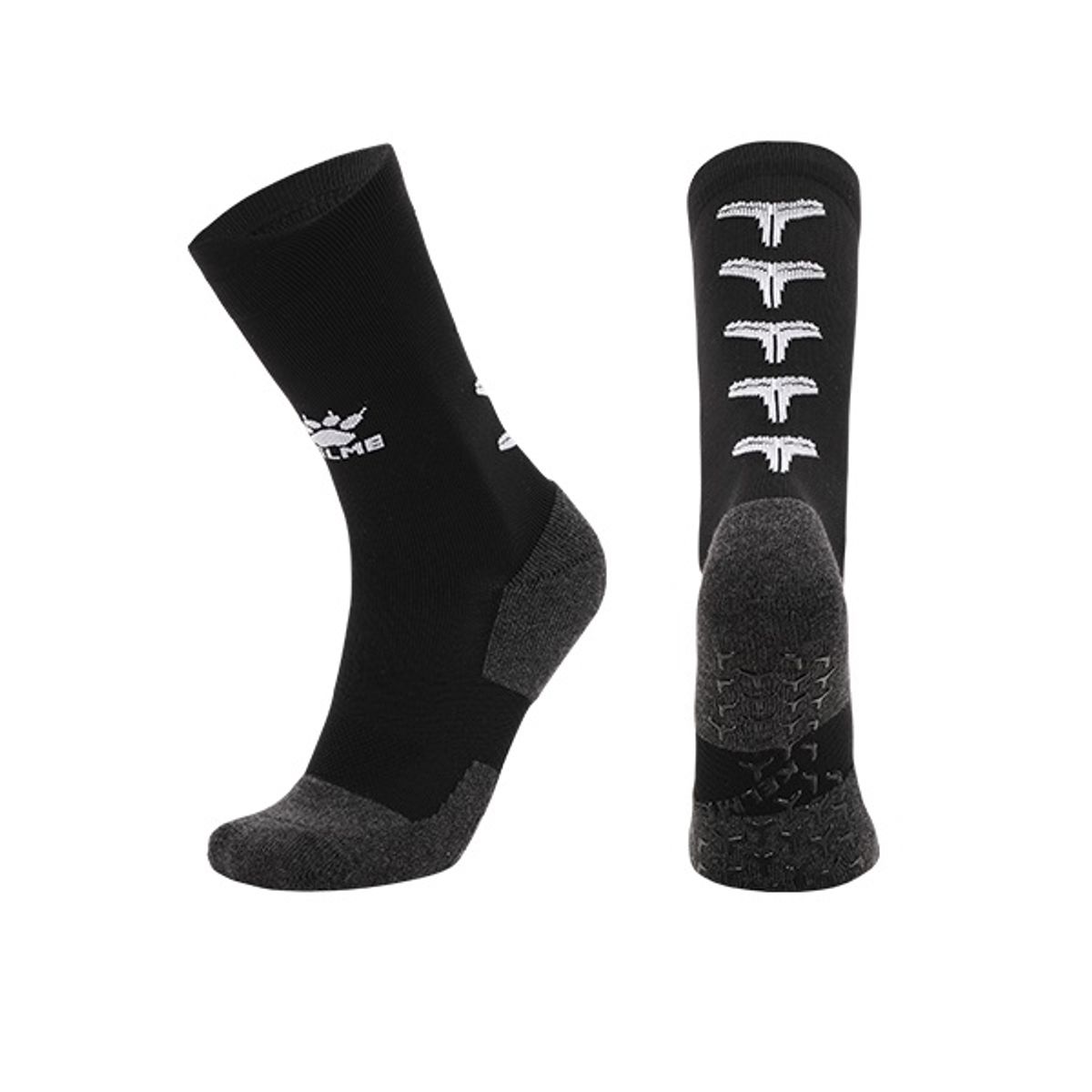 켈미(KELME) 8101WZ5002 논슬립 양말(실리콘) 블랙/화이트