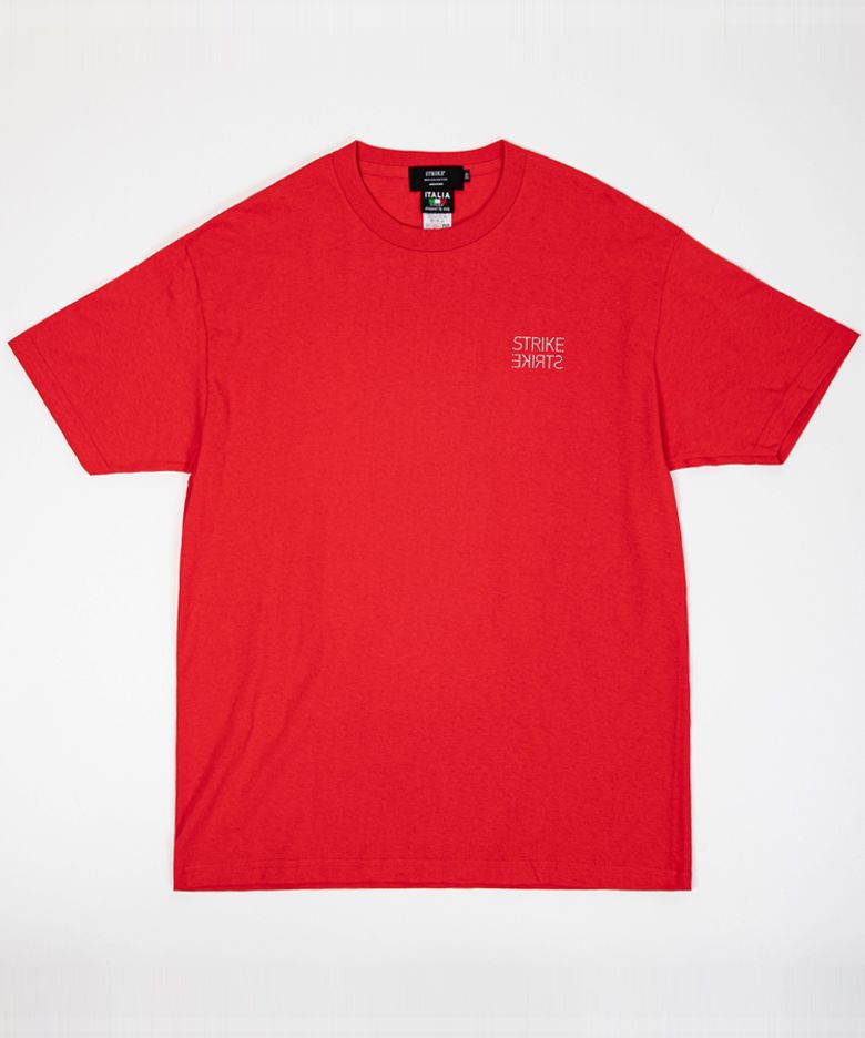 Stud Reversal Logo Regular T-Shirt (RED)