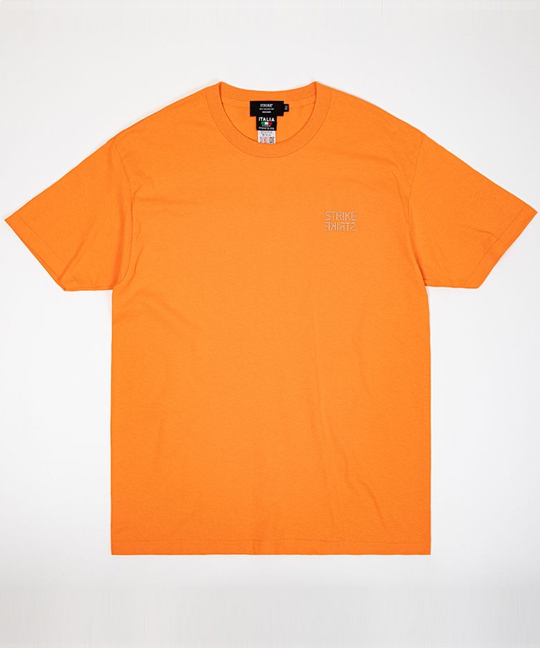 Stud Reversal Logo Regular T-Shirt (ORANGE)