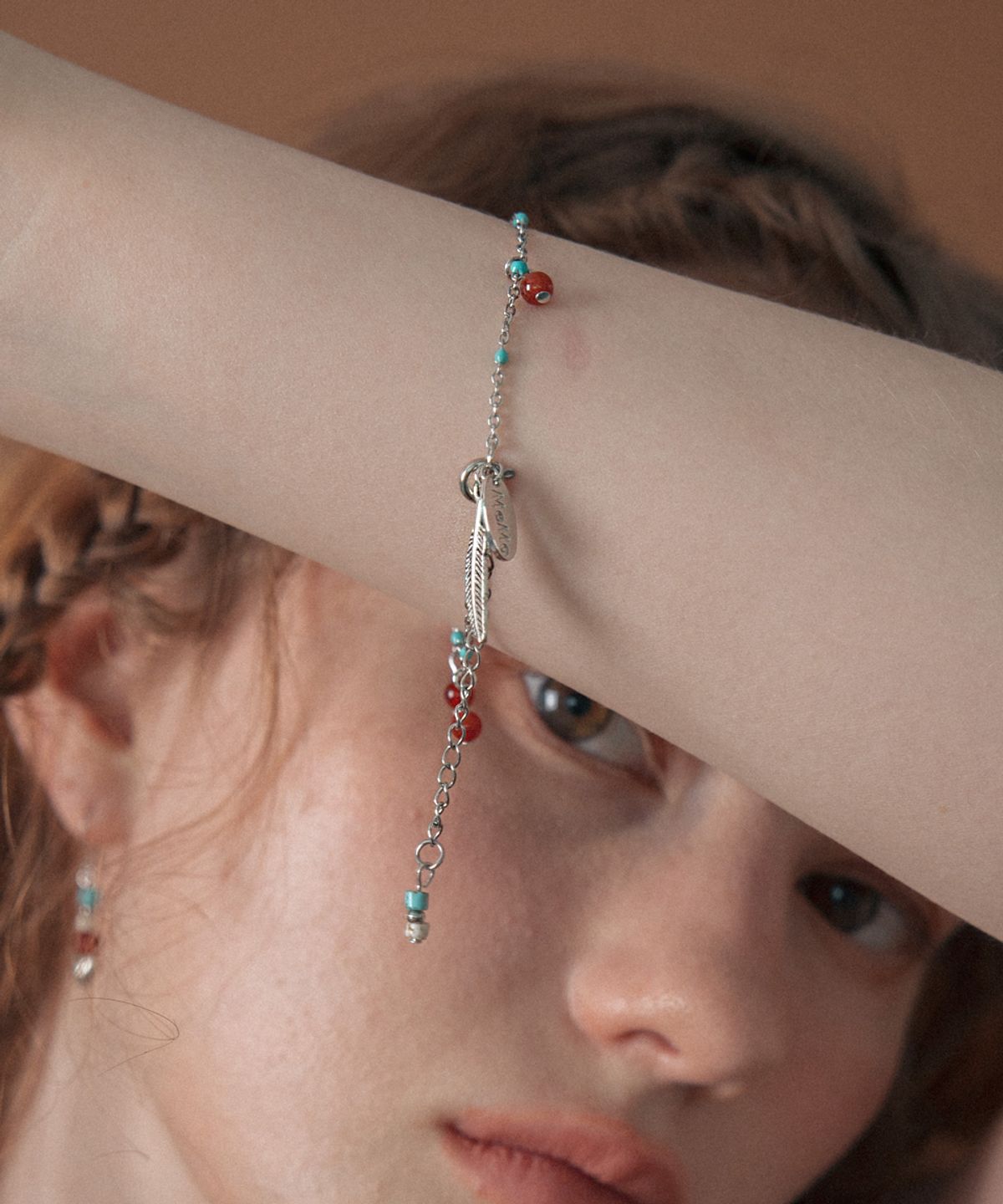 메리모티브(MERRYMOTIVE) Native indian type bracelet/anklet