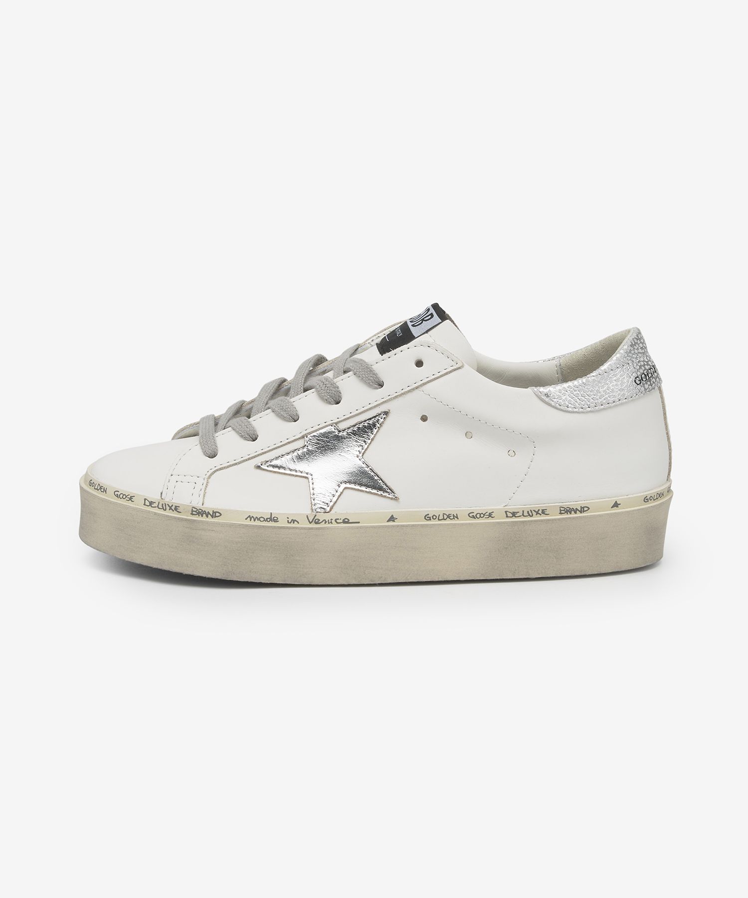 スニーカー GOLDEN  Women Sneakers GWF00118F00032980185 WHITE MUSINSA | GOLDEN GOOSE Women's High Star Sneakers - White