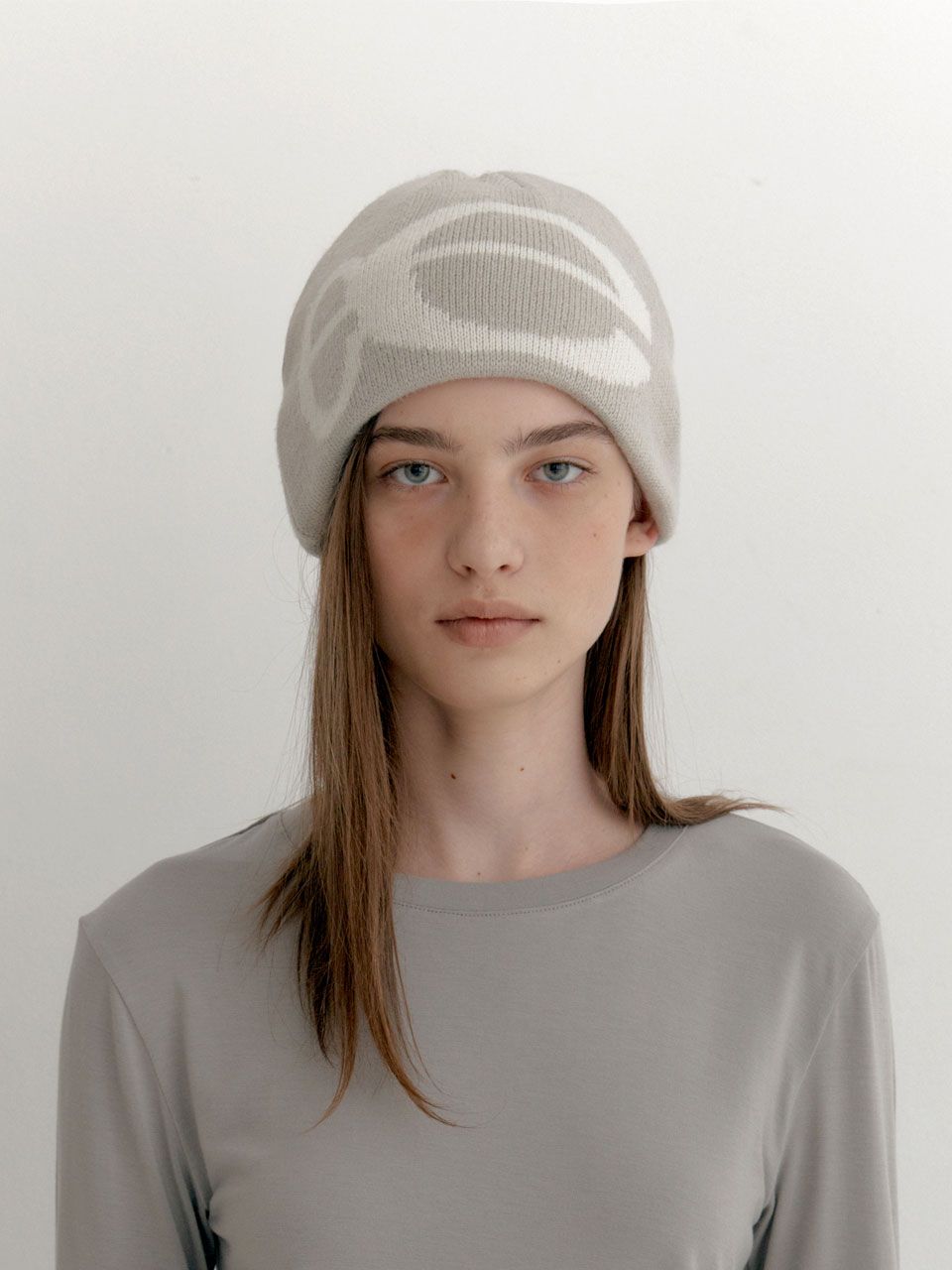 MUSINSA公式 | ENZO BLUES ダブルスペリングビーニー (クリーム)