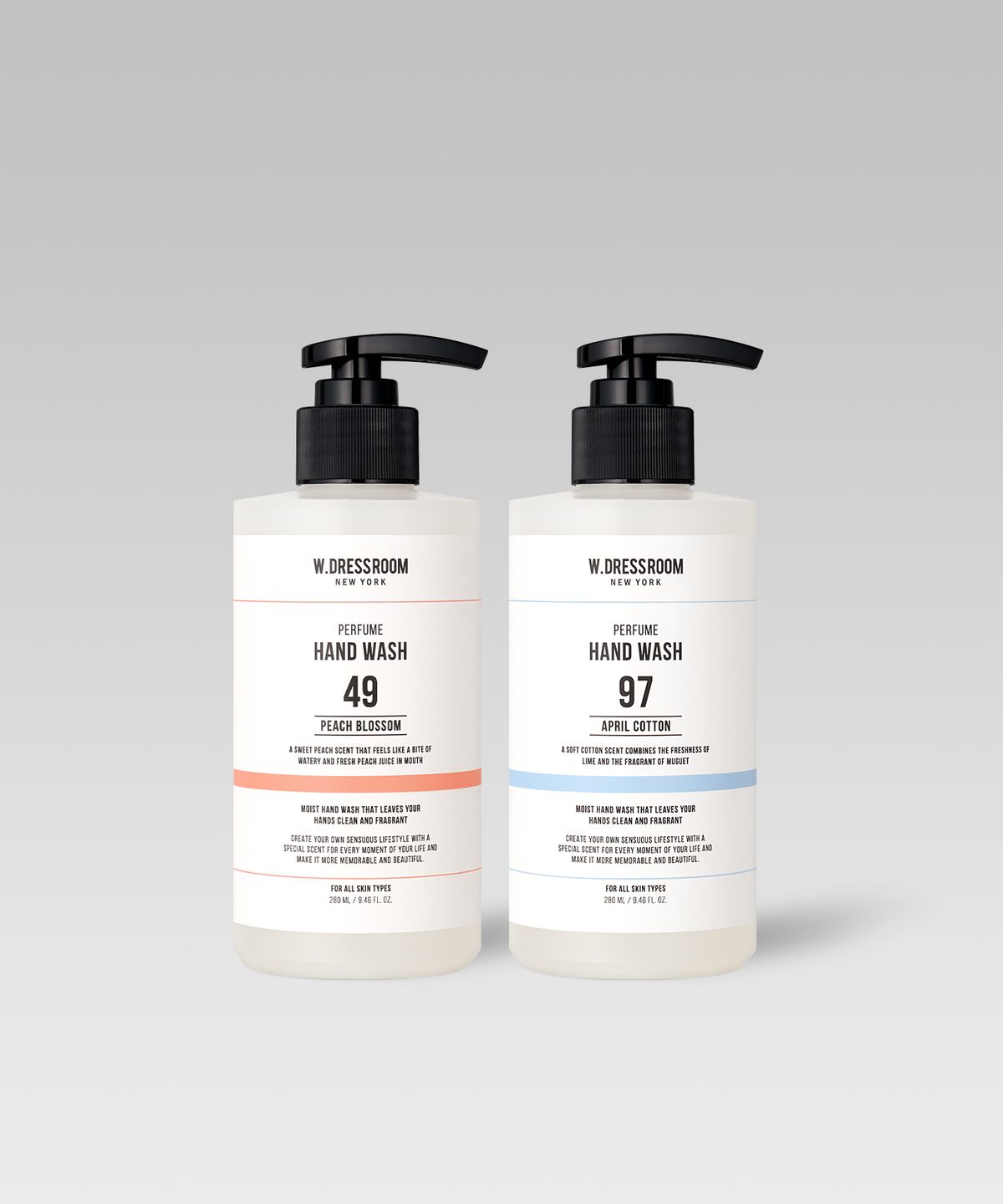 더블유드레스룸(W.DRESSROOM) [2개입] 대용량 퍼퓸 핸드워시 280ml (젤타입)
