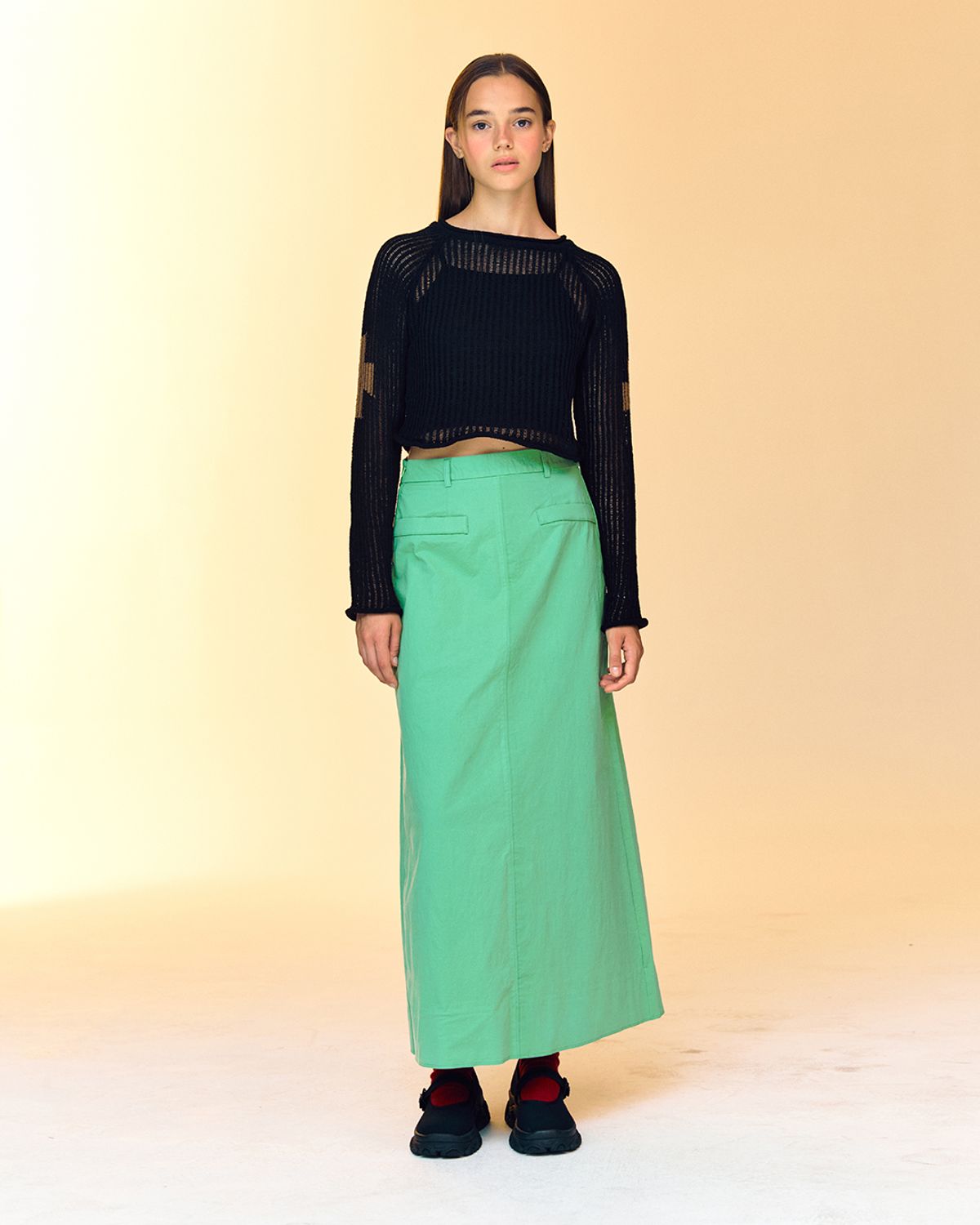 콘스트(CONST) AC Cut-off Knits, Black