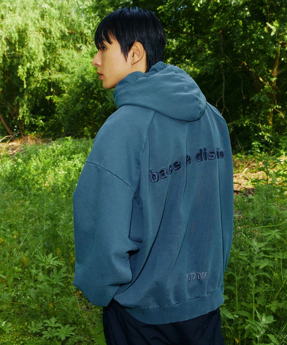 비디디엔(BDDN) 백 아이콘 오버 다잉 후드