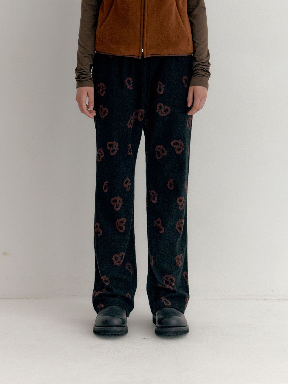 ◇ENZO BLUES◇ Terry Pretzel Banding Bootcut Pants Black MUSINSA | ENZO BLUES Terry Pretzel Banding Bootcut Pants (Black)