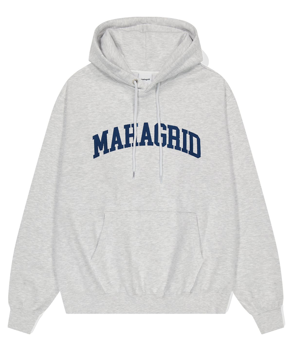 마하그리드(MAHAGRID) VARSITY LOGO HOODIE LIGHT GREY(MG2ESMM406A)