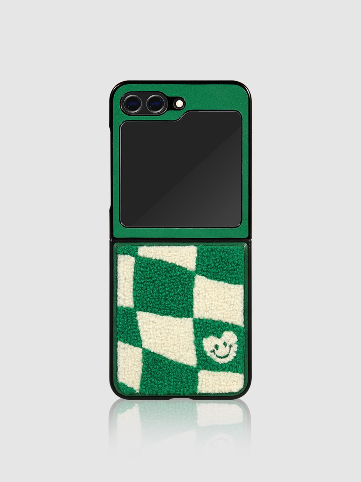 디자인스킨(DESIGNSKIN) 갤럭시Z플립5 부클 패턴 케이스 ver.2-그린